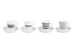 Salt&Pepper Bols, Tasses Et Mugs Tasse Et Soucoupe Gris 19cl 4 Pièces -Bols, tasses et mugs Soldes Magasin tasse et soucoupe gris 19cl 4 pieces 2