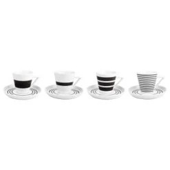 Bols, tasses et mugs Soldes Magasin -Bols, tasses et mugs Soldes Magasin tasse et soucoupe noir 19cl 4 pieces 1