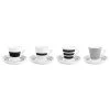 Salt&Pepper Bols, Tasses Et Mugs Tasse Et Soucoupe Noir 19cl 4 Pièces -Bols, tasses et mugs Soldes Magasin tasse et soucoupe noir 19cl 4 pieces