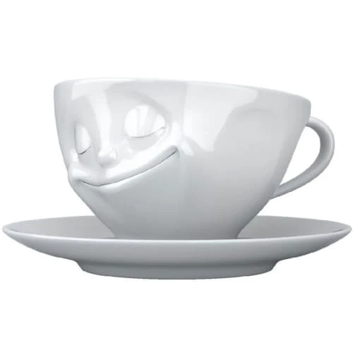 Tassen Bols, Tasses Et Mugs Tasse Et Sous Tasse Heureux En Porcelaine 200ml 3 Tassen Bols, Tasses Et Mugs Tasse Et Sous Tasse Heureux En Porcelaine 200ml