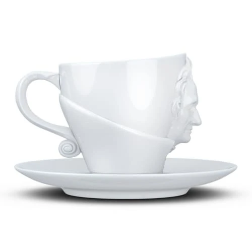 Tassen Bols, Tasses Et Mugs Tasse Et Sous Tasse Johann Wolfgang Von Goeth En Porcelaine 260ml 4 Tassen Bols, Tasses Et Mugs Tasse Et Sous Tasse Johann Wolfgang Von Goeth En Porcelaine 260ml – Image 2