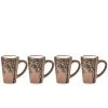 Villa Collection Bols, Tasses Et Mugs Tasse Expresso En Argile Rose Foncé - Lot De 4