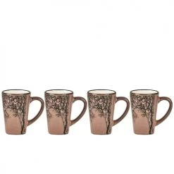 Villa Collection Bols, Tasses Et Mugs Tasse Expresso En Argile Rose Foncé - Lot De 4