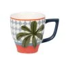 Maisons Du Monde Bols, Tasses Et Mugs Tasse Expresso En Grès à Motifs Bleu Canard, Vert Olive, Ivoire Et Terracotta - Lot De 2 -Bols, tasses et mugs Soldes Magasin tasse expresso en gres a motifs bleu canard vert olive ivoire et terracotta 1000 9 32 227418 1 2