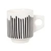 Maisons Du Monde Bols, Tasses Et Mugs Tasse Géométrique à Lignes Noires Et Blanches - Lot De 2 -Bols, tasses et mugs Soldes Magasin tasse geometrique a lignes noires et blanches 1000 7 23 227450 1
