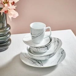 Salt&Pepper Bols, Tasses Et Mugs Tasse Marbre Ø 9cm - Set De 4 -Bols, tasses et mugs Soldes Magasin tasse marbre oe 9cm set de 4 1