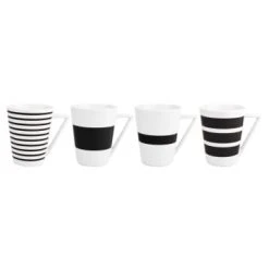Salt&Pepper Bols, Tasses Et Mugs Tasse Noir 36cl 4 Pièces -Bols, tasses et mugs Soldes Magasin tasse noir 36cl 4 pieces 1