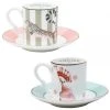 Yvonne Ellen Bols, Tasses Et Mugs Tasses à Café Et Soucoupe En Porcelaine Panthère - Lot De 2 -Bols, tasses et mugs Soldes Magasin tasses a cafe et soucoupe en porcelaine panthere lot de 2