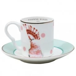 Yvonne Ellen Bols, Tasses Et Mugs Tasses à Café Et Soucoupe En Porcelaine Panthère - Lot De 2 -Bols, tasses et mugs Soldes Magasin tasses a cafe et soucoupe en porcelaine panthere lot de 2 2