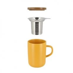 OGO Living Bols, Tasses Et Mugs Tisanière Avec Couvercle En Grès Et Acacia 475 Ml -Bols, tasses et mugs Soldes Magasin tisaniere avec couvercle en gres et acacia 475 ml 16