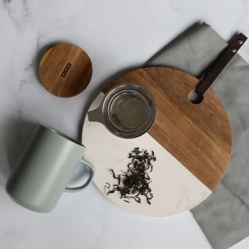 OGO Living Bols, Tasses Et Mugs Tisanière Avec Couvercle En Grès Et Acacia 475 Ml 6 OGO Living Bols, Tasses Et Mugs Tisanière Avec Couvercle En Grès Et Acacia 475 Ml – Image 4