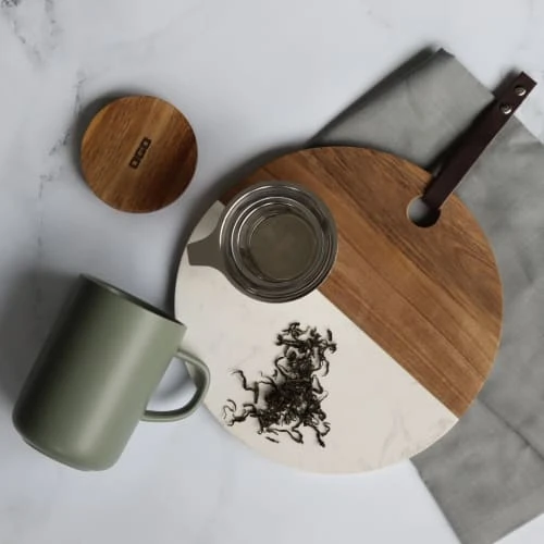 OGO Living Bols, Tasses Et Mugs Tisanière Avec Couvercle En Grès Et Acacia 475 Ml 6 OGO Living Bols, Tasses Et Mugs Tisanière Avec Couvercle En Grès Et Acacia 475 Ml – Image 4