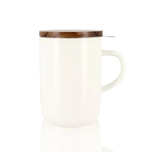 OGO Living Bols, Tasses Et Mugs Tisanière Avec Couvercle En Grès Et Acacia 475 Ml 3 OGO Living Bols, Tasses Et Mugs Tisanière Avec Couvercle En Grès Et Acacia 475 Ml