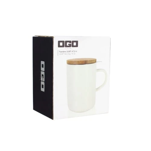 OGO Living Bols, Tasses Et Mugs Tisanière Avec Couvercle En Grès Et Acacia 475 Ml 4 OGO Living Bols, Tasses Et Mugs Tisanière Avec Couvercle En Grès Et Acacia 475 Ml – Image 2