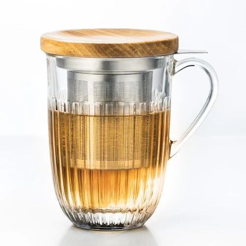 La Rochère Bols, Tasses Et Mugs Tisanière Avec Filtre Inox Ouessant 40 Cl En Verre Transparent 4 La Rochère Bols, Tasses Et Mugs Tisanière Avec Filtre Inox Ouessant 40 Cl En Verre Transparent – Image 2