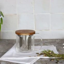 OGO Living Bols, Tasses Et Mugs Tisanière En Verre Borosilicate 300 Ml -Bols, tasses et mugs Soldes Magasin tisaniere en verre borosilicate 300 ml 2