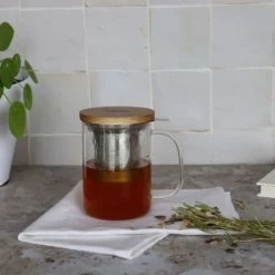 OGO Living Bols, Tasses Et Mugs Tisanière En Verre Borosilicate 450 Ml -Bols, tasses et mugs Soldes Magasin tisaniere en verre borosilicate 450 ml 3