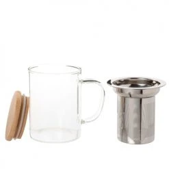 Maisons Du Monde Bols, Tasses Et Mugs Tisanière En Verre, Inox Et Bambou 6 Maisons Du Monde Bols, Tasses Et Mugs Tisanière En Verre, Inox Et Bambou -Bols, tasses et mugs Soldes Magasin tisaniere en verre inox et bambou 1000 5 24 211502 2
