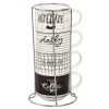 Maisons Du Monde Bols, Tasses Et Mugs Tour 4 Tasses En Faïence Noire Et Blanche -Bols, tasses et mugs Soldes Magasin tour 4 tasses en faience noire et blanche 1000 1 33 178875 1